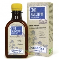 Эликсир "Стоп Холестерин" - масло льняное с экстрактами клевера, зверобоя, донника, кровохлёбки